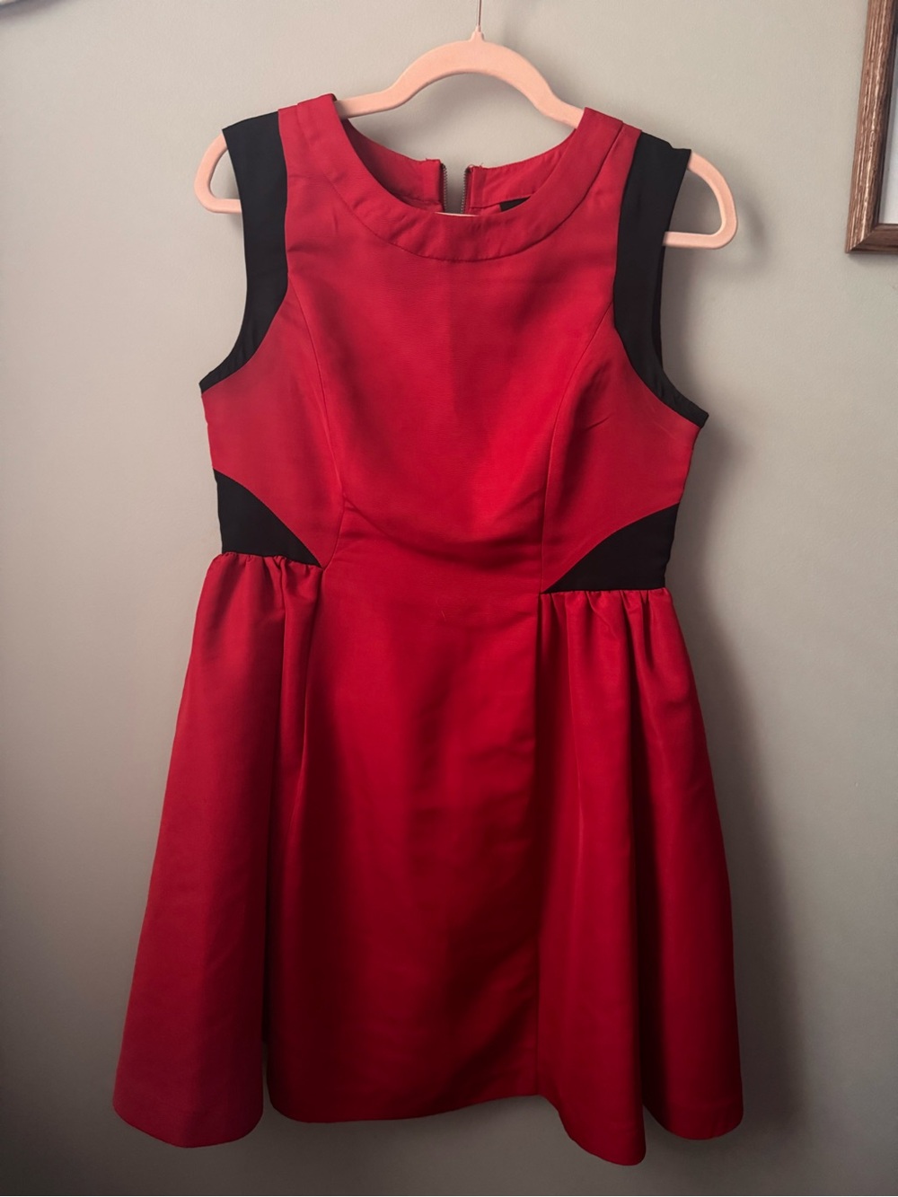 Prabal Gurung Red and Black Sleeveless Dress